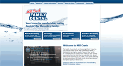 Desktop Screenshot of millcreekfamilydental.com